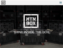 Tablet Screenshot of mtn-box.com
